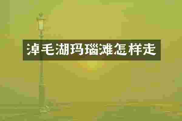 淖毛湖玛瑙滩怎样走