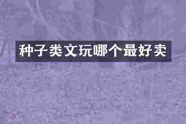 种子类文玩哪个最好卖