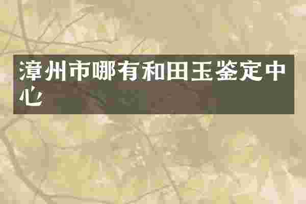 漳州市哪有和田玉鉴定中心