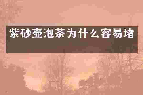 紫砂壶泡茶为什么容易堵壸