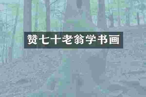 赞七十老翁学书画