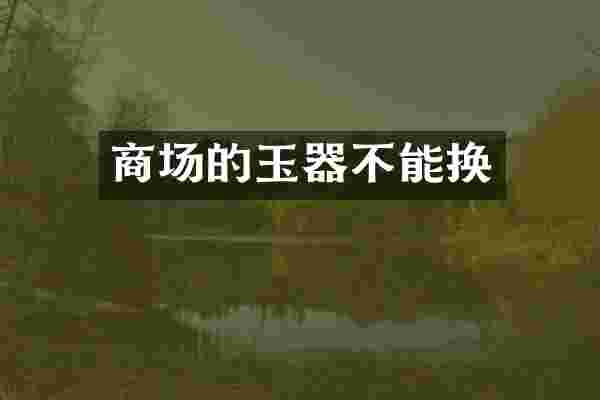 商场的玉器不能换
