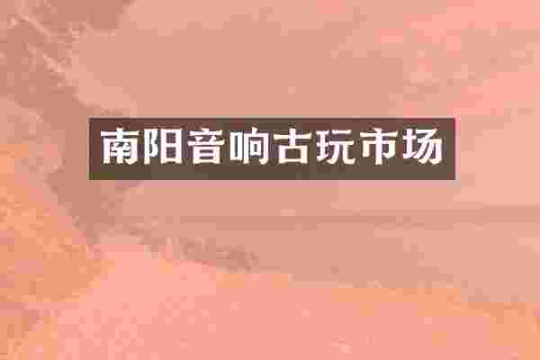 南阳音响古玩市场