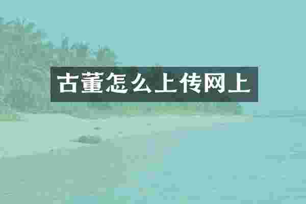 古董怎么上传网上