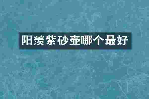 阳羡紫砂壶哪个最好