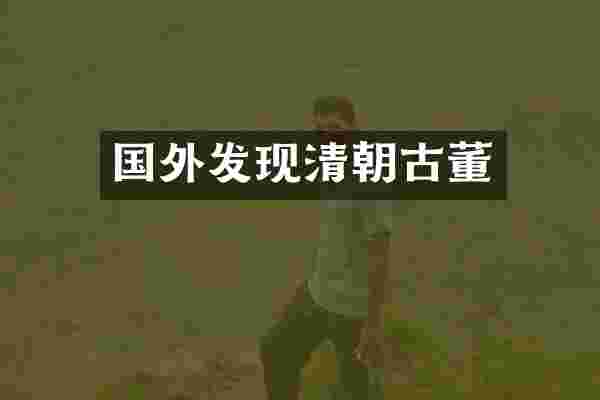 国外发现清朝古董