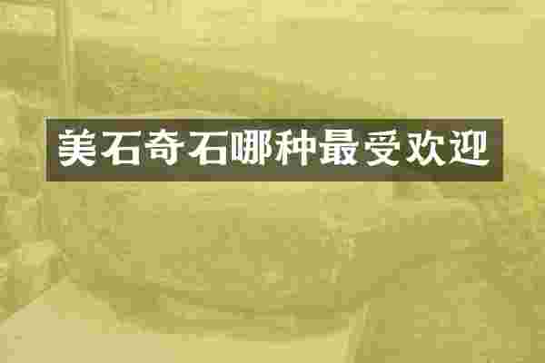 美石奇石哪种最受欢迎