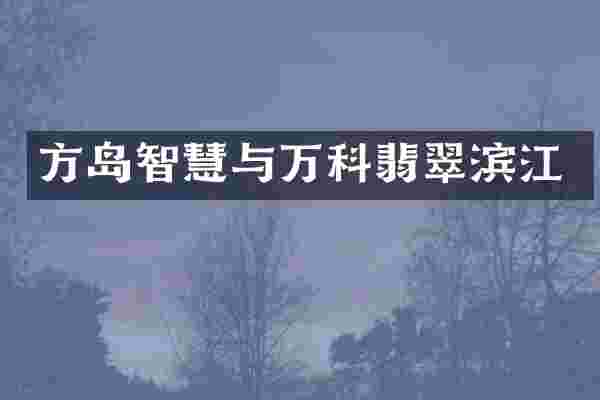 方岛智慧与万科翡翠滨江