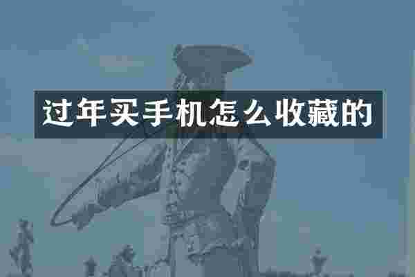 过年买手机怎么收藏的
