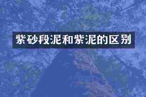 紫砂段泥和紫泥的区别
