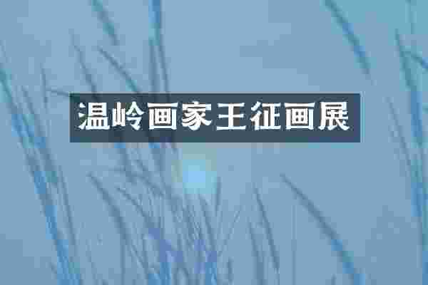温岭画家王征画展