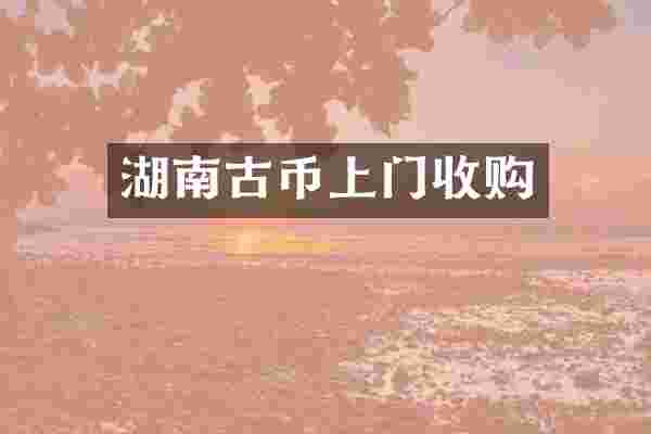 湖南古币上门收购