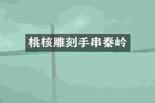桃核雕刻手串秦岭