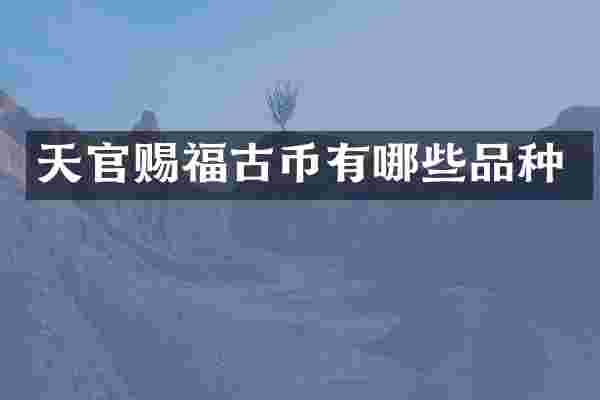天官赐福古币有哪些品种