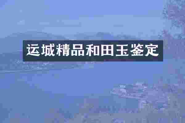 运城精品和田玉鉴定