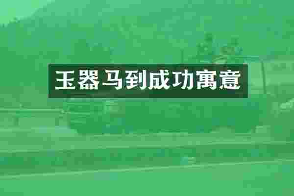 玉器马到成功寓意