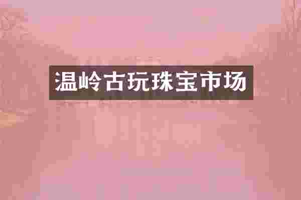 温岭古玩珠宝市场
