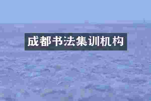 成都书法集训机构
