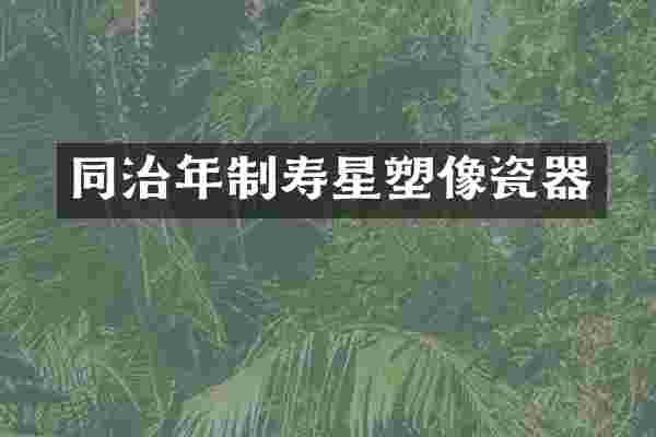 同治年制寿星塑像瓷器