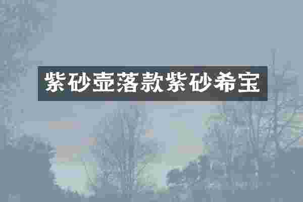 紫砂壶落款紫砂希宝