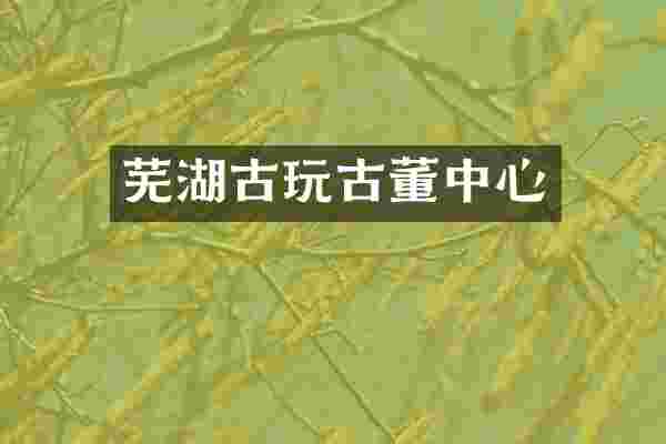 芜湖古玩古董中心