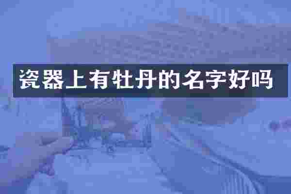 瓷器上有牡丹的名字好吗