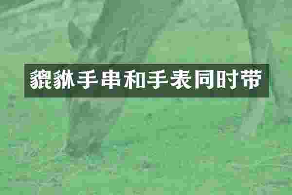 貔貅手串和手表同时带