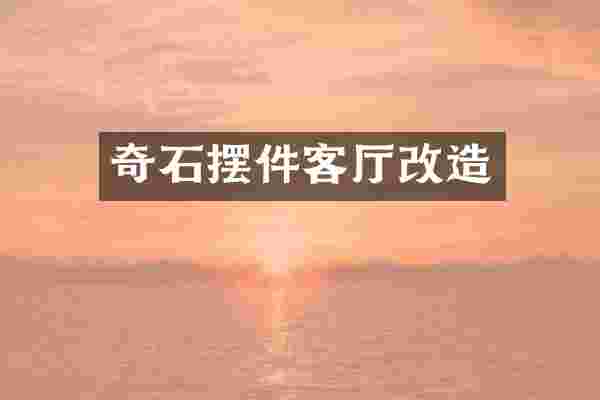 奇石摆件客厅改造