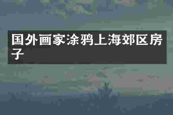 国外画家涂鸦上海郊区房子
