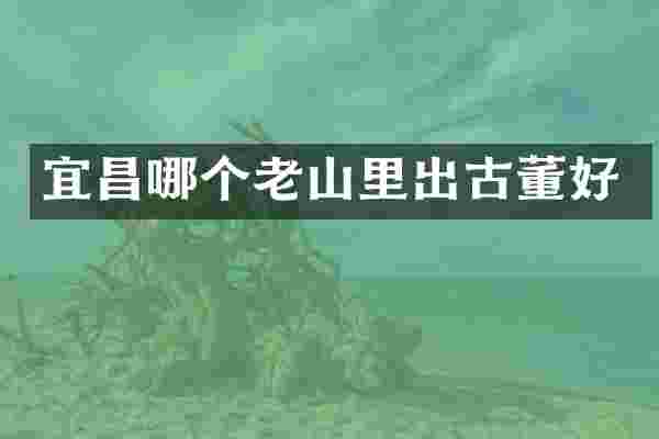 宜昌哪个老山里出古董好