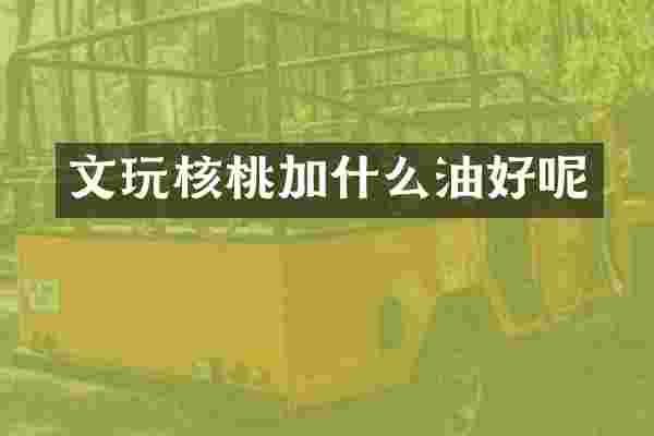 文玩核桃加什么油好呢