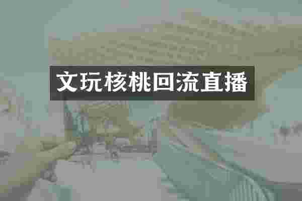 文玩核桃回流直播