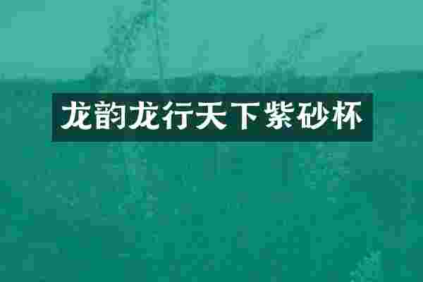 龙韵龙行天下紫砂杯
