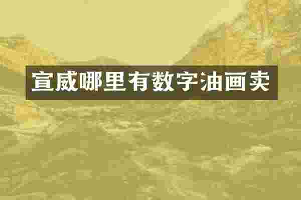 宣威哪里有数字油画卖