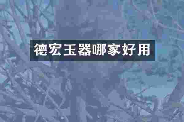 德宏玉器哪家好用