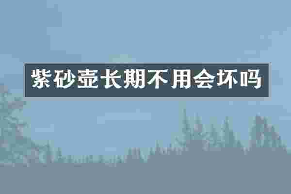 紫砂壶长期不用会坏吗