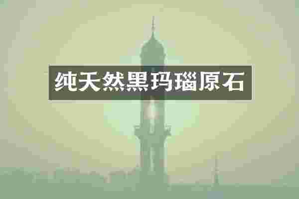 纯天然黑玛瑙原石