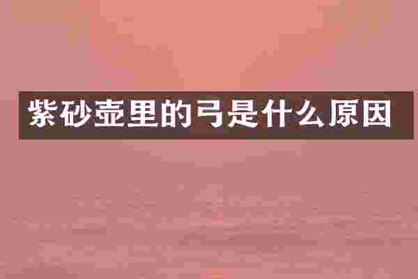 紫砂壶里的弓是什么原因