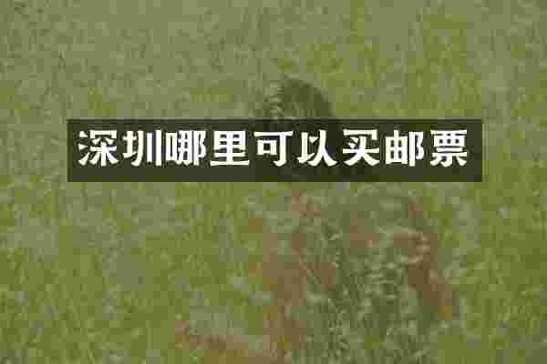深圳哪里可以买邮票