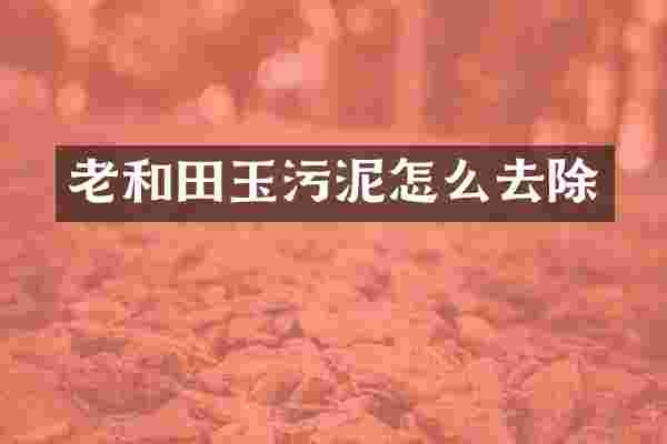 老和田玉污泥怎么去除