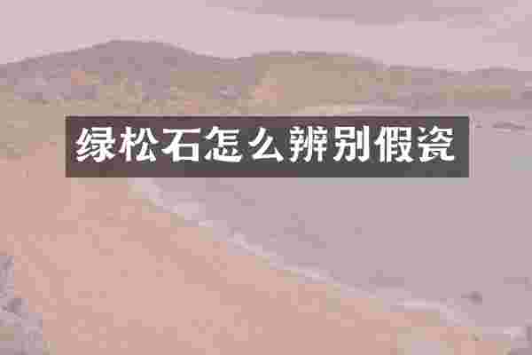 绿松石怎么辨别假瓷