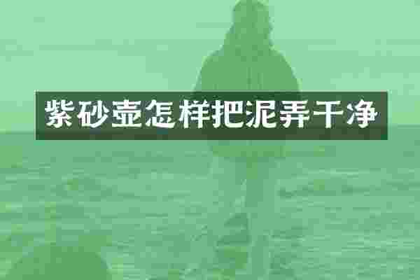 紫砂壶怎样把泥弄干净