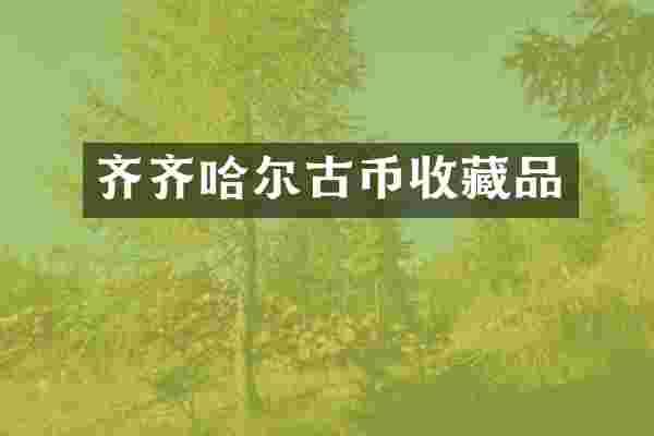齐齐哈尔古币收藏品