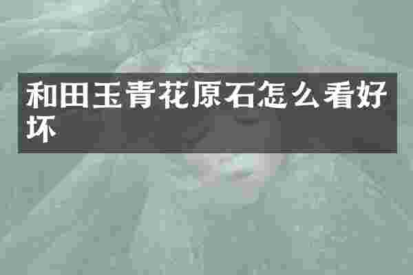和田玉青花原石怎么看好坏
