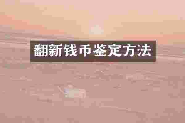 翻新钱币鉴定方法