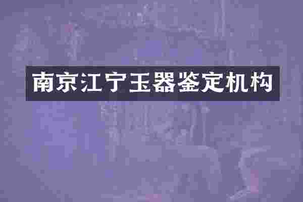南京江宁玉器鉴定机构