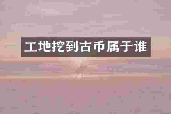 工地挖到古币属于谁
