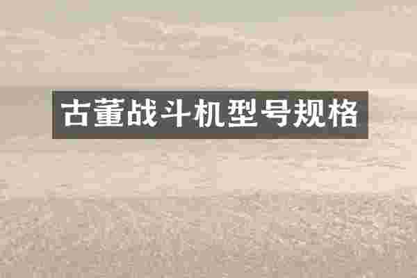 古董战斗机型号规格