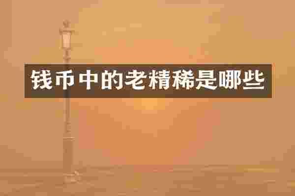 钱币中的老精稀是哪些