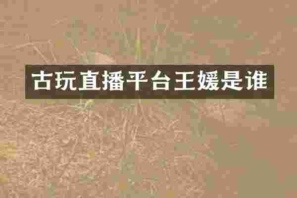 古玩直播平台王媛是谁